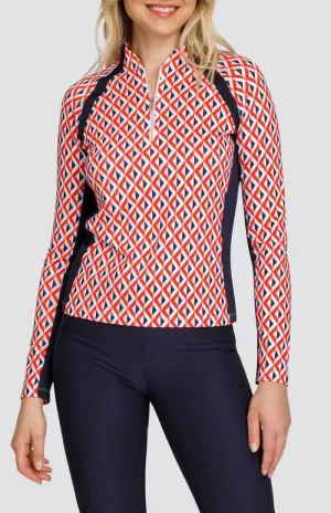 New Tail Activewear Women's Flynn Long Sleeve Golf Top MSP$105