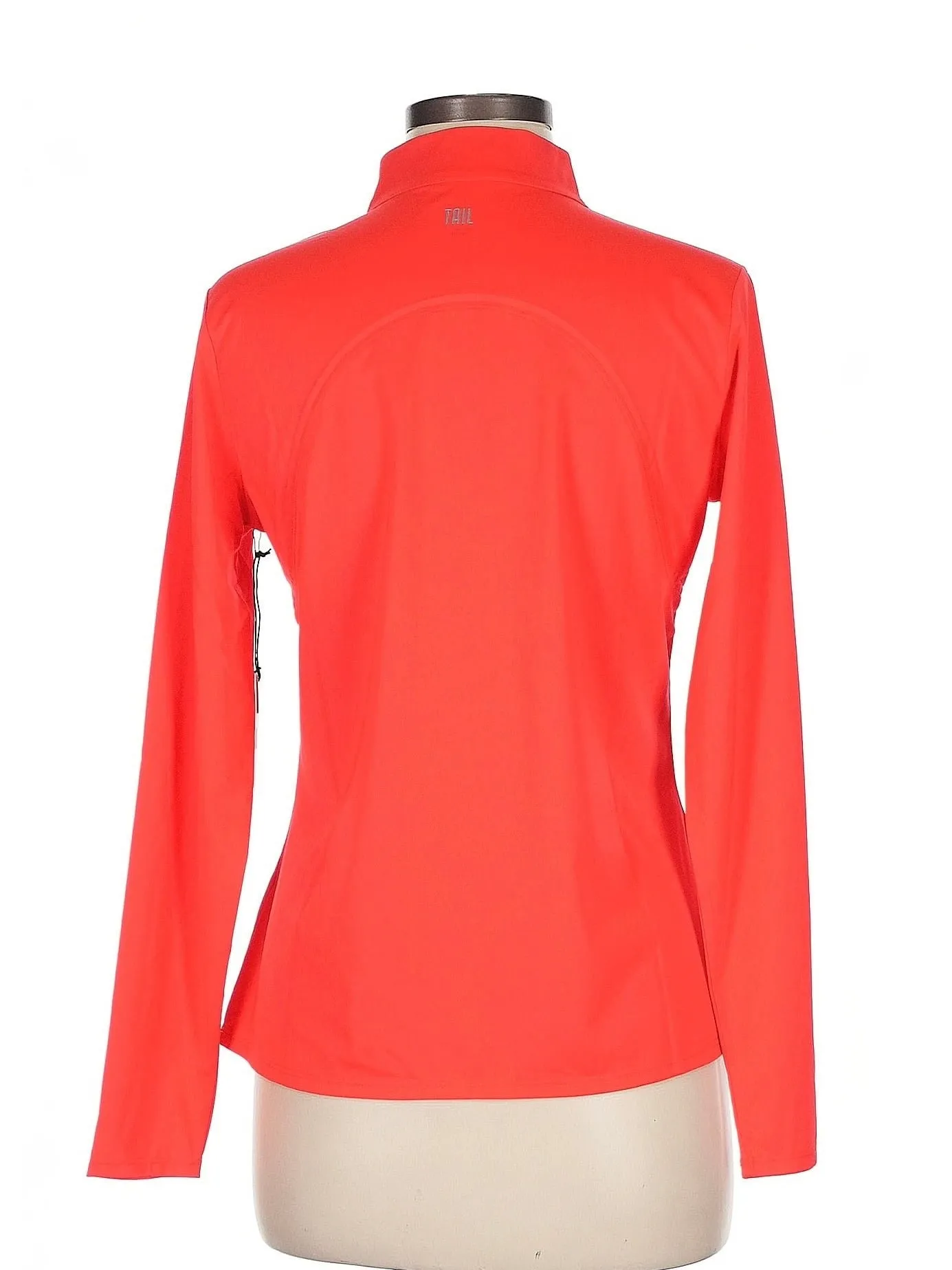New Tail Activewear Women's Red Mock Zip Long Sleeve Golf Top Size M MSP$95