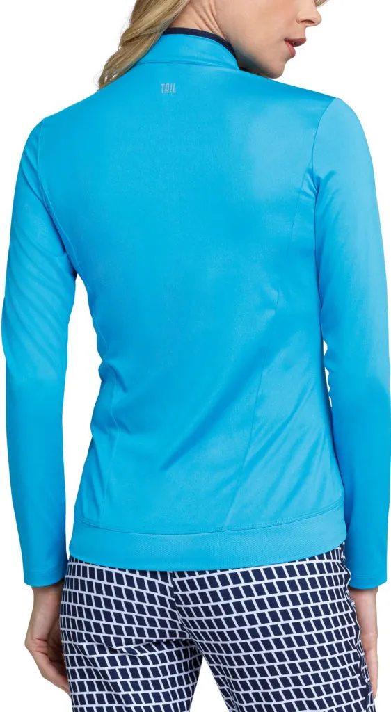 New Tail Atomic Blue Mock 1/4 Zip Pullover MSP$65