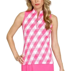 New Tail Bibby Sleeveless Golf Top - Pyramid Geo. MSP$96