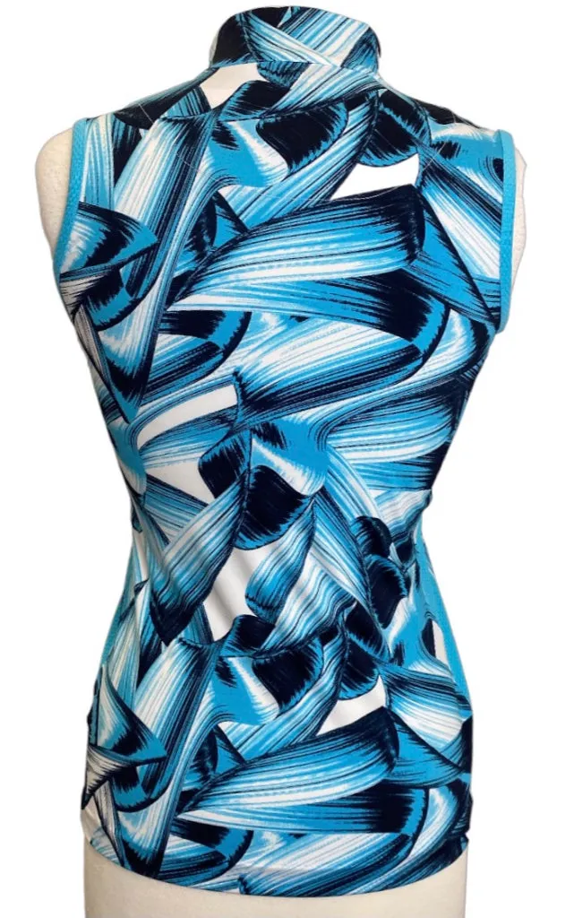 New Tail Blue, Navy, and White Sleeveless Size XS