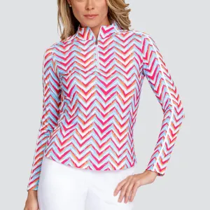 NEW Tail Fun in the Sun Chevron 1/4 Zip Pullover Size MSP$83