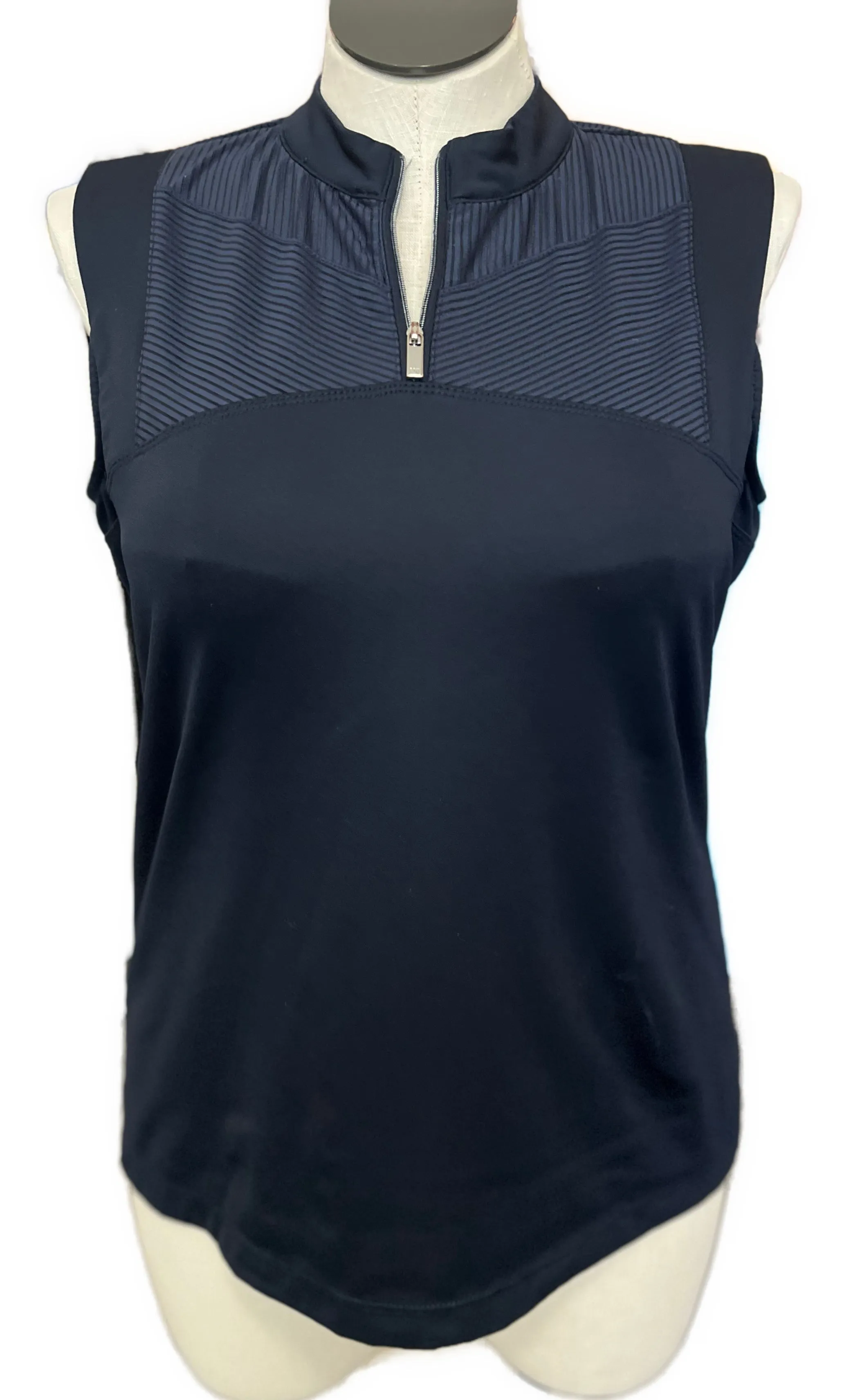 New Tail Women's Midnight Navy Sleeveless Golf Top Size XL MSP$90