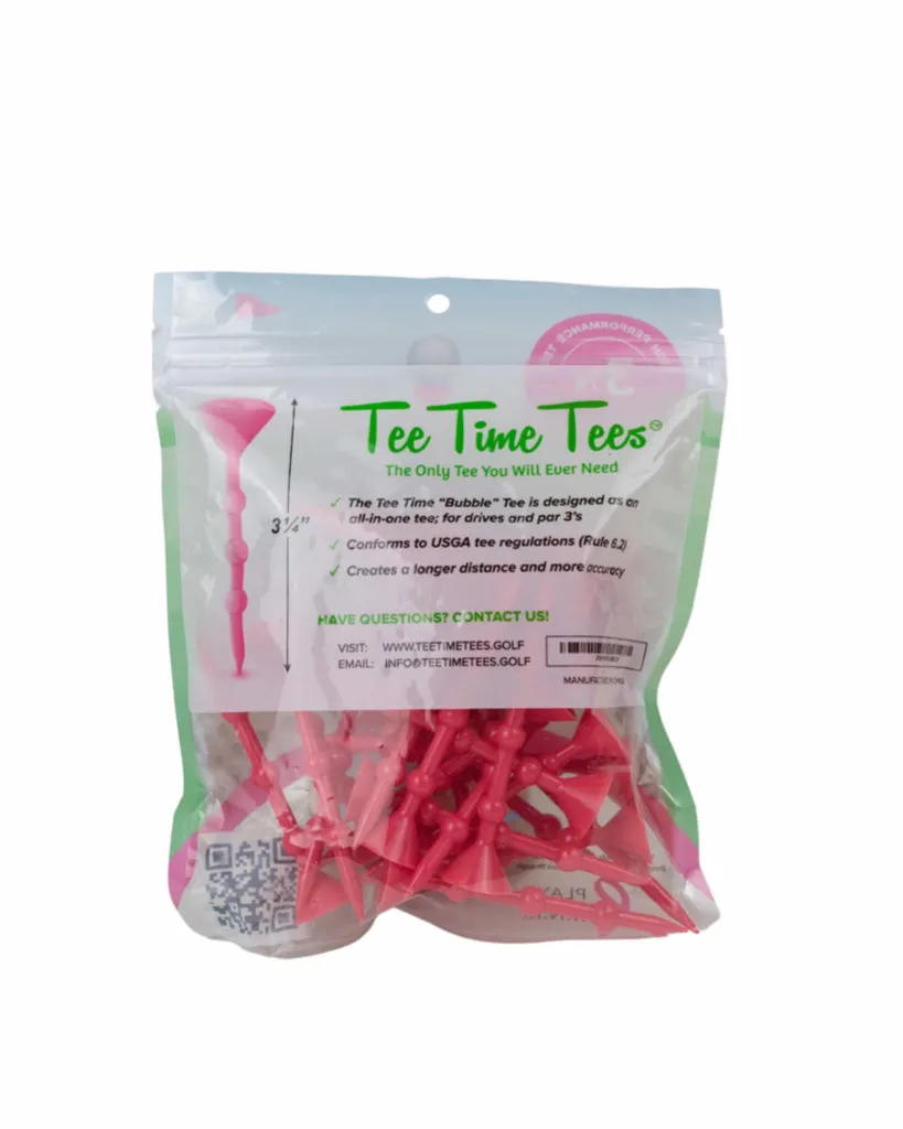New Tee Time Tees Bubble Tee 3 & 1/4 25ct