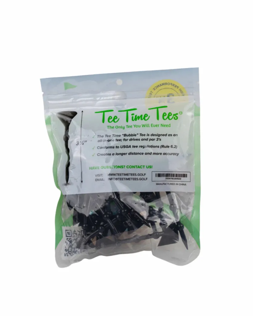 New Tee Time Tees Bubble Tee 3 & 1/4 25ct