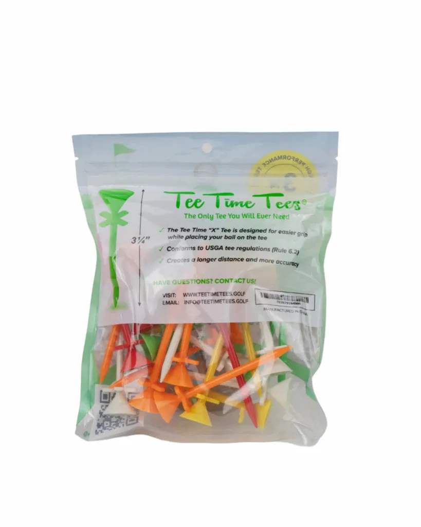 New Tee Time Tees The X Style Golf Tee 25Ct