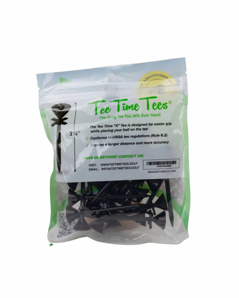 New Tee Time Tees The X Style Golf Tee 25Ct