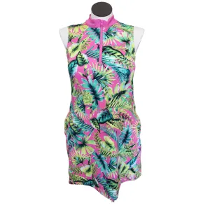 NEW Tommy Bahama Sleeveless Pink Jungle Print Golf Dress Size L MSP$138