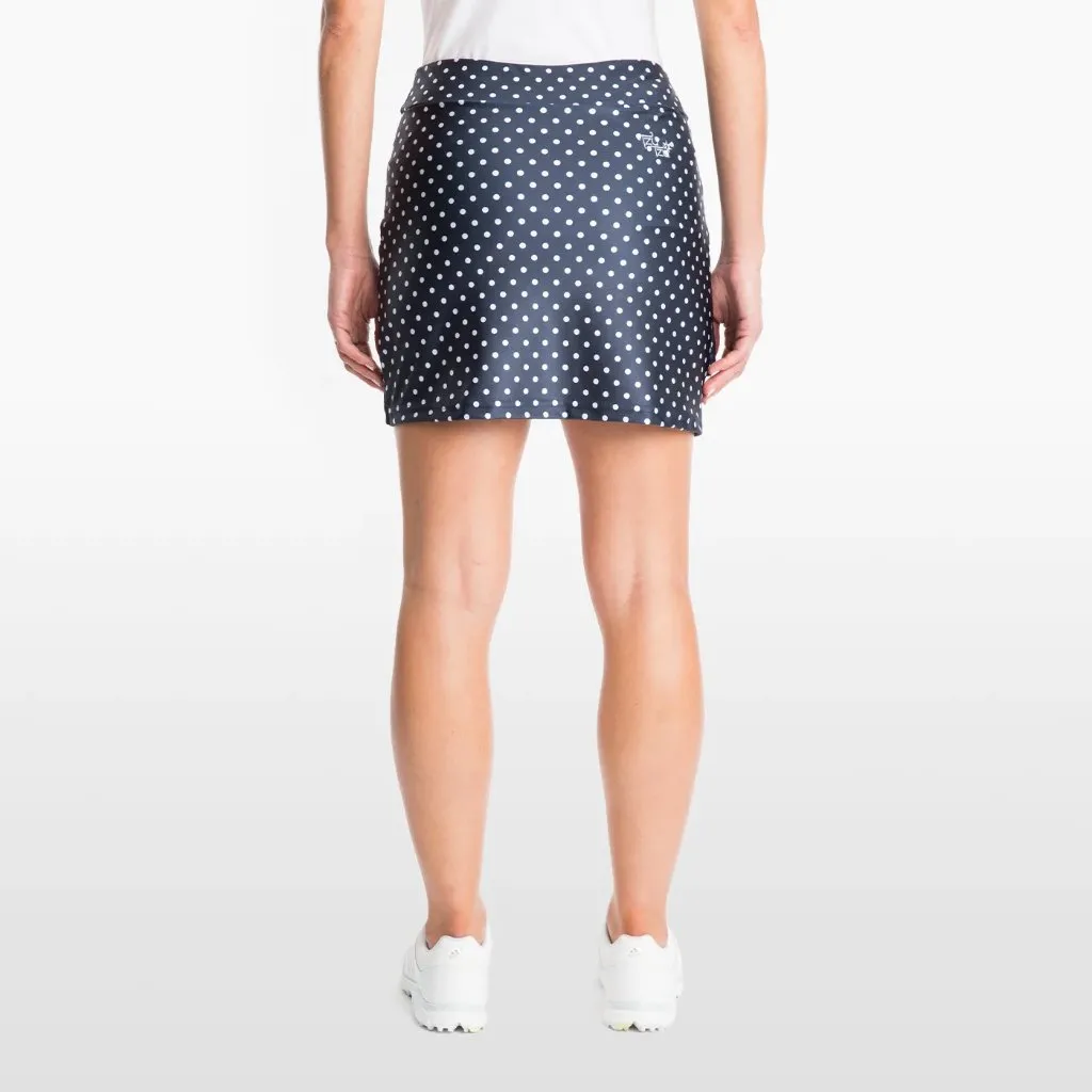 New Tzu Tzu Charlotte Navy Dotty Golf Skort Size XL MSp$140