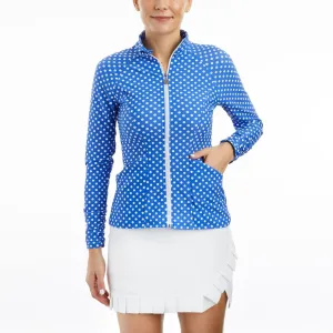 New Tzu Tzu Sasha Jacket Periwinkle Dotty Size XXL MSP$149