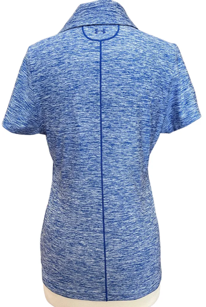 New Under Armour  Blue Heather Polo Size M MSP$60