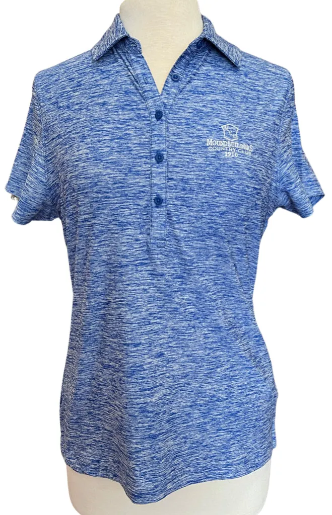 New Under Armour  Blue Heather Polo Size M MSP$60