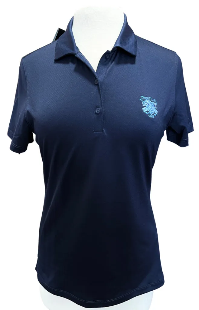 NEW Under Armour Women's 3 Button Navy Short Sleeve Golf Polo Size M MSP$70