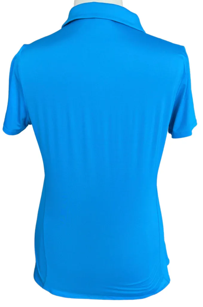NEW Under Armour Women's 4 Button Cerulean Short Sleeve Golf Polo Size XL MSP$55