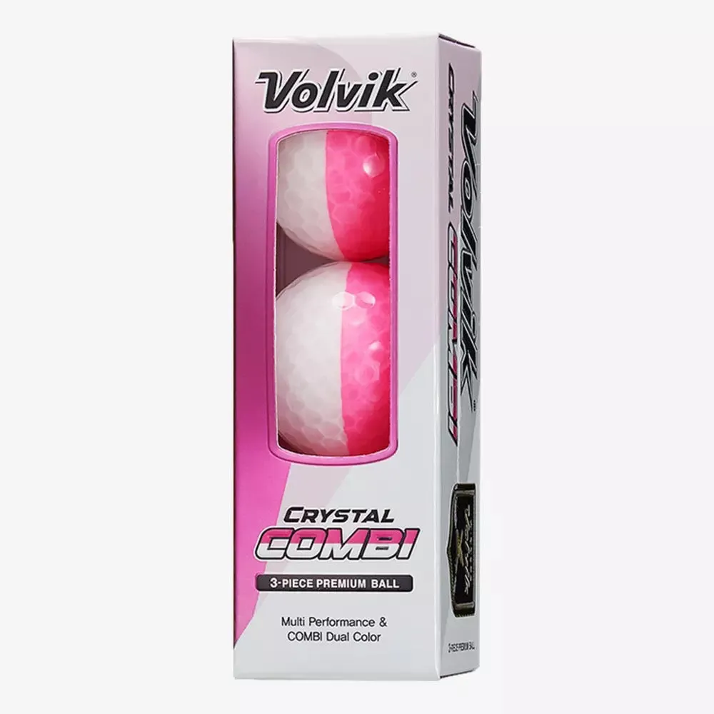 New Volvik Crystal Combi Golf Balls (BCRF)