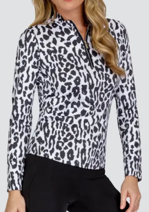 New Wai Long Sleeve Golf Top in Jungle Cat Size XXL. MSP$95