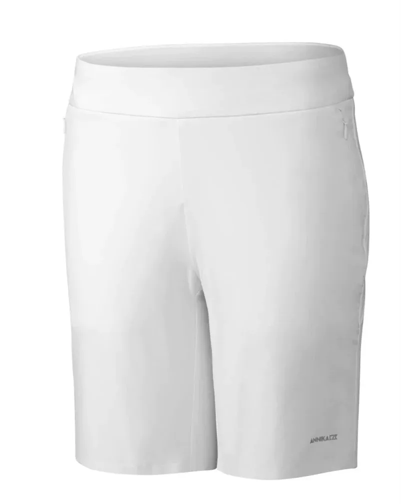 New White Annika By Cutter & Buck Competitor Pull-on Golf Shorts MSP$82