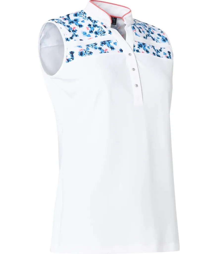 New Women's Abacus Anne Sleeveless Golf Polo Size M MSP$78