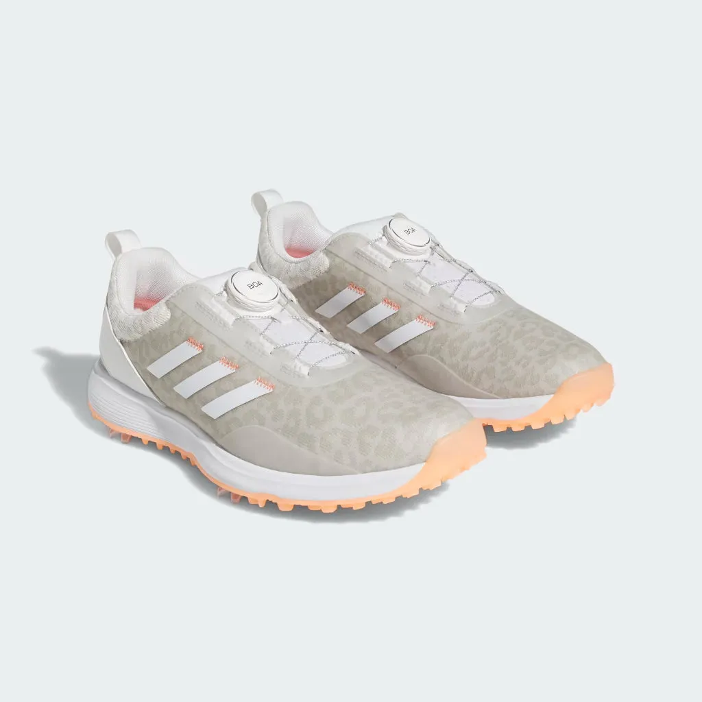 New Women's Adidas S2G BOA Golf Shoes Cloud White/Coral Size 8 MSP$110