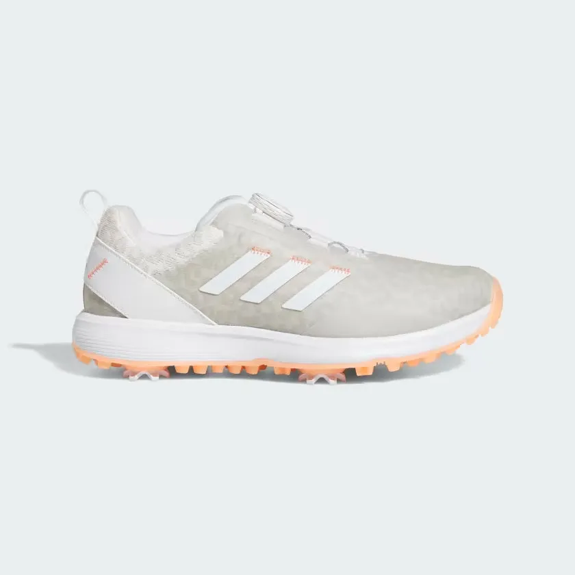New Women's Adidas S2G BOA Golf Shoes Cloud White/Coral Size 8 MSP$110
