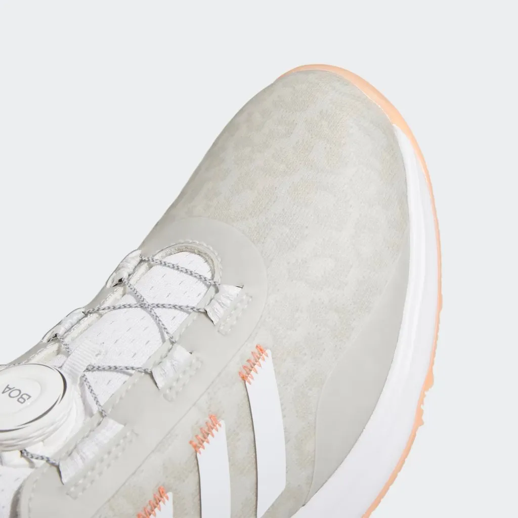 New Women's Adidas S2G BOA Spike Golf Shoes White/Coral  MSP$110