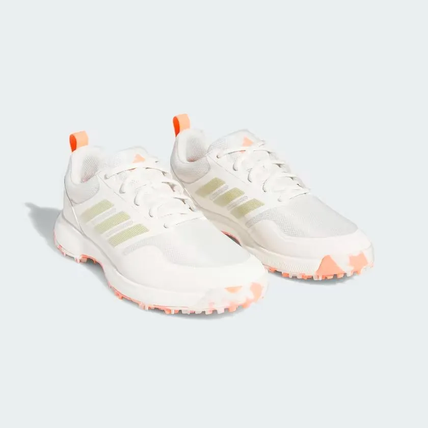 New Women's Adidas Tech Response SL3 Golf Shoes - White/Coral