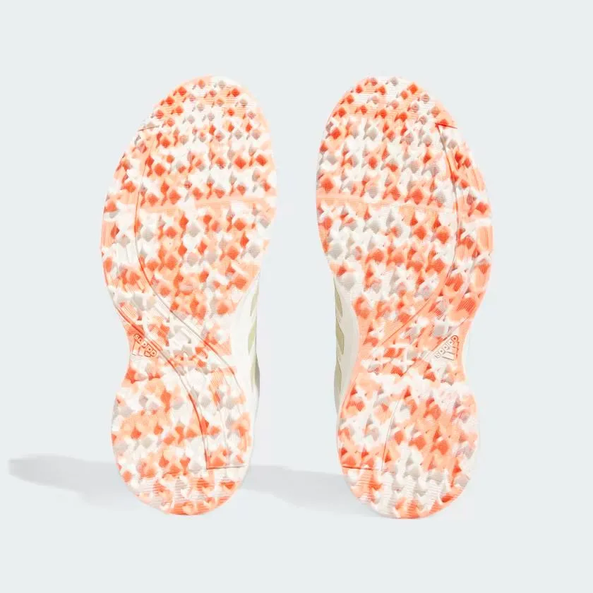 New Women's Adidas Tech Response SL3 Golf Shoes - White/Coral