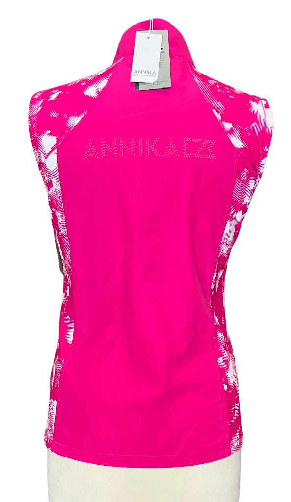 New Women's Annika by Cutter & Buck Hot Pink Vest w/ Logo Size S MSP$103