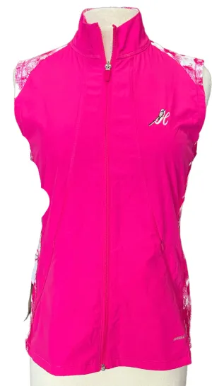 New Women's Annika by Cutter & Buck Hot Pink Vest w/ Logo Size S MSP$103