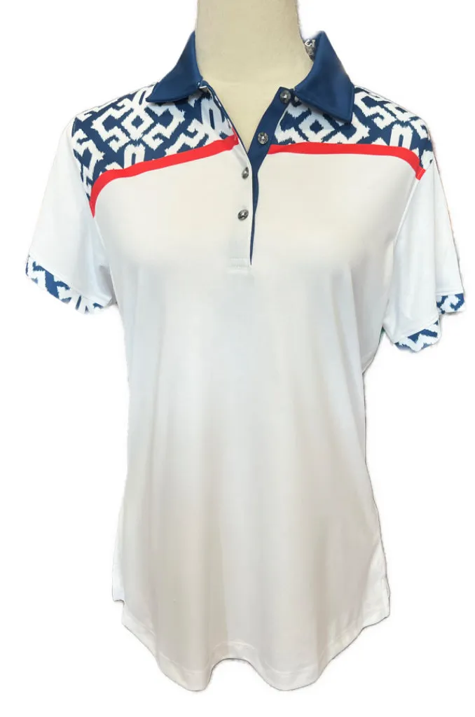 New Women's Bermuda Sands Nina Golf Polo Size M MSP$74