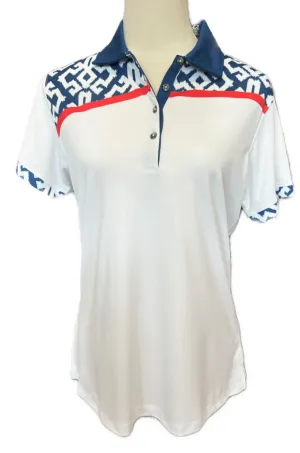 New Women's Bermuda Sands Nina Golf Polo Size M MSP$74
