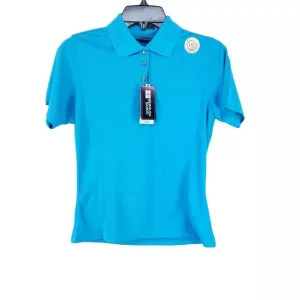 New Women's Bermuda Sands Tuquoise Lady Shadow Golf Polo Size M MSP$55