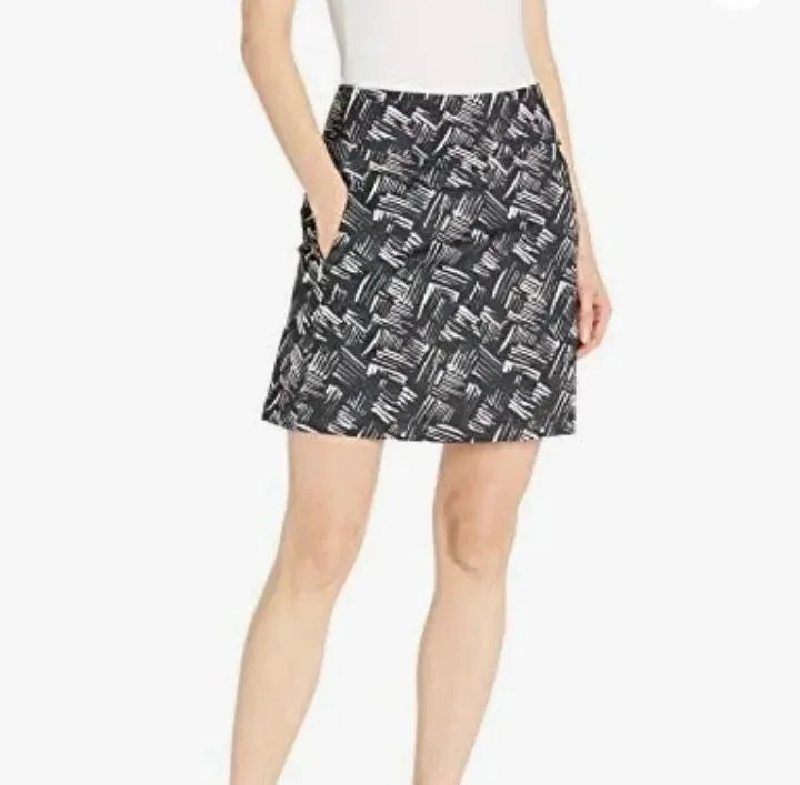 New Women's Cutter & Buck Roxanne Print Golf Skort - Navy/Pink/White Size M. MSP$110
