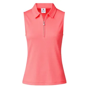 New Women's Daily Sports Peoria Coral Sleeveless Golf Top MSP$70