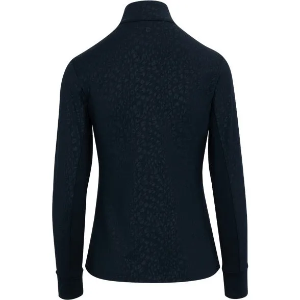 New Women's Dunning Golf Fallow Embossed Performance Jacket - Navy Halo MSP$128