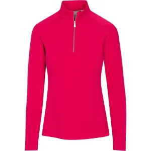 New Women's Dunning Golf Player Jersey Performance Zip Pullover - Dahlia MSP$98