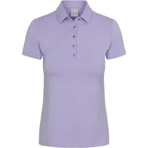 New Women's Dunning Player Finley Jersey Performance Golf Polo Lavender MSP$85