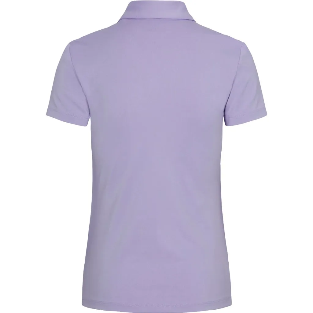 New Women's Dunning Player Finley Jersey Performance Golf Polo Lavender MSP$85