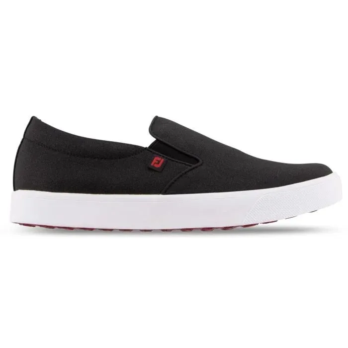 New Women's Footjoy FJ Sport Retro Slip-on Golf Shoes Black Size 7