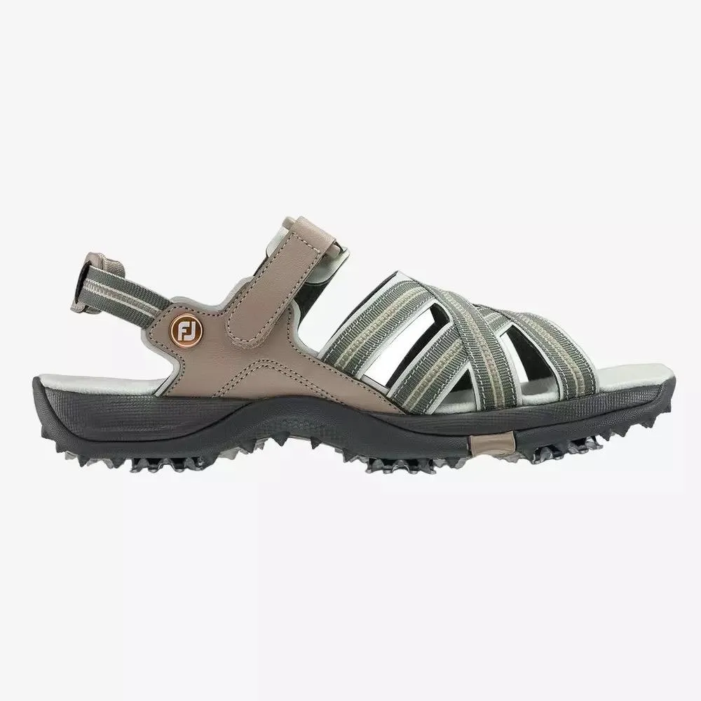 New Women's Footjoy Golf Sandals - Tan/Light Gray MSP$90