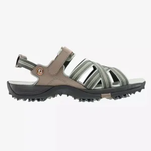 New Women's Footjoy Golf Sandals - Tan/Light Gray MSP$90