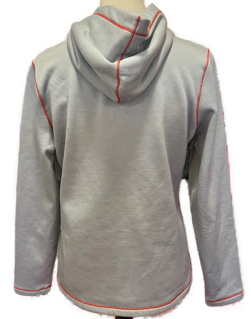 New Women's Footjoy Gray Gray Heather Hoodie w/ Pebble Beach Logo Size M MSP$125