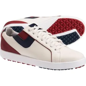 New Women's Footjoy Links Golf Shoe Almond/Burgandy Size 9 MSP$130