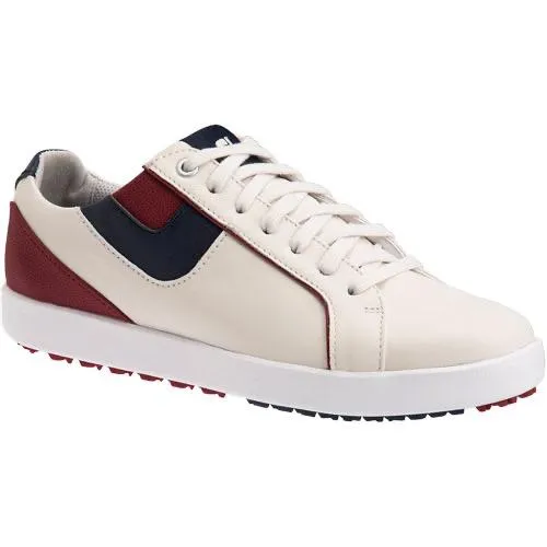 New Women's Footjoy Links Golf Shoe Almond/Burgandy Size 9 MSP$130