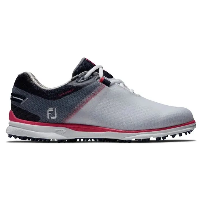 New Womens Footjoy Pro SL Sport Golf Shoes- White/Navy Pink  MSP$175