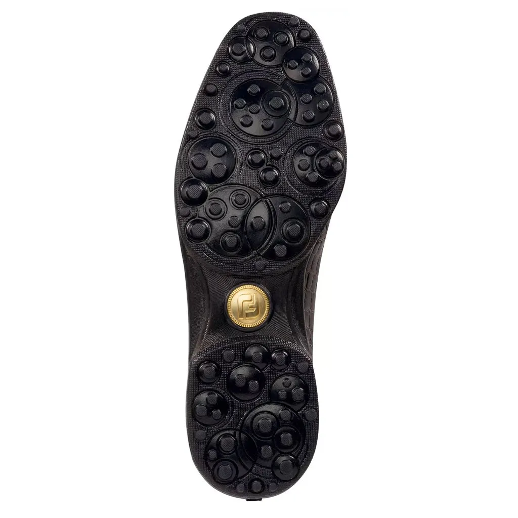 New Women's Footjoy Tailored Collection Bronze Snakeskin Print Golf Shoes Size 8