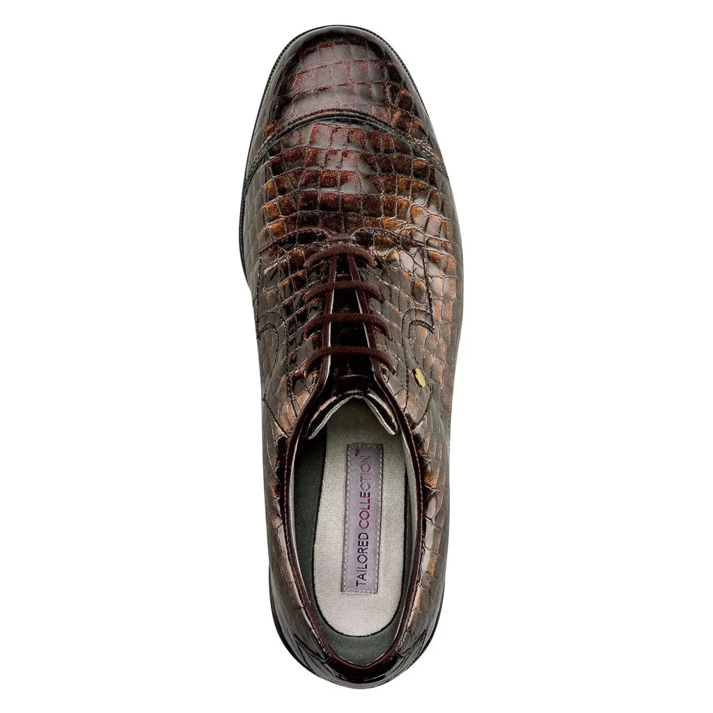New Women's Footjoy Tailored Collection Bronze Snakeskin Print Golf Shoes Size 8