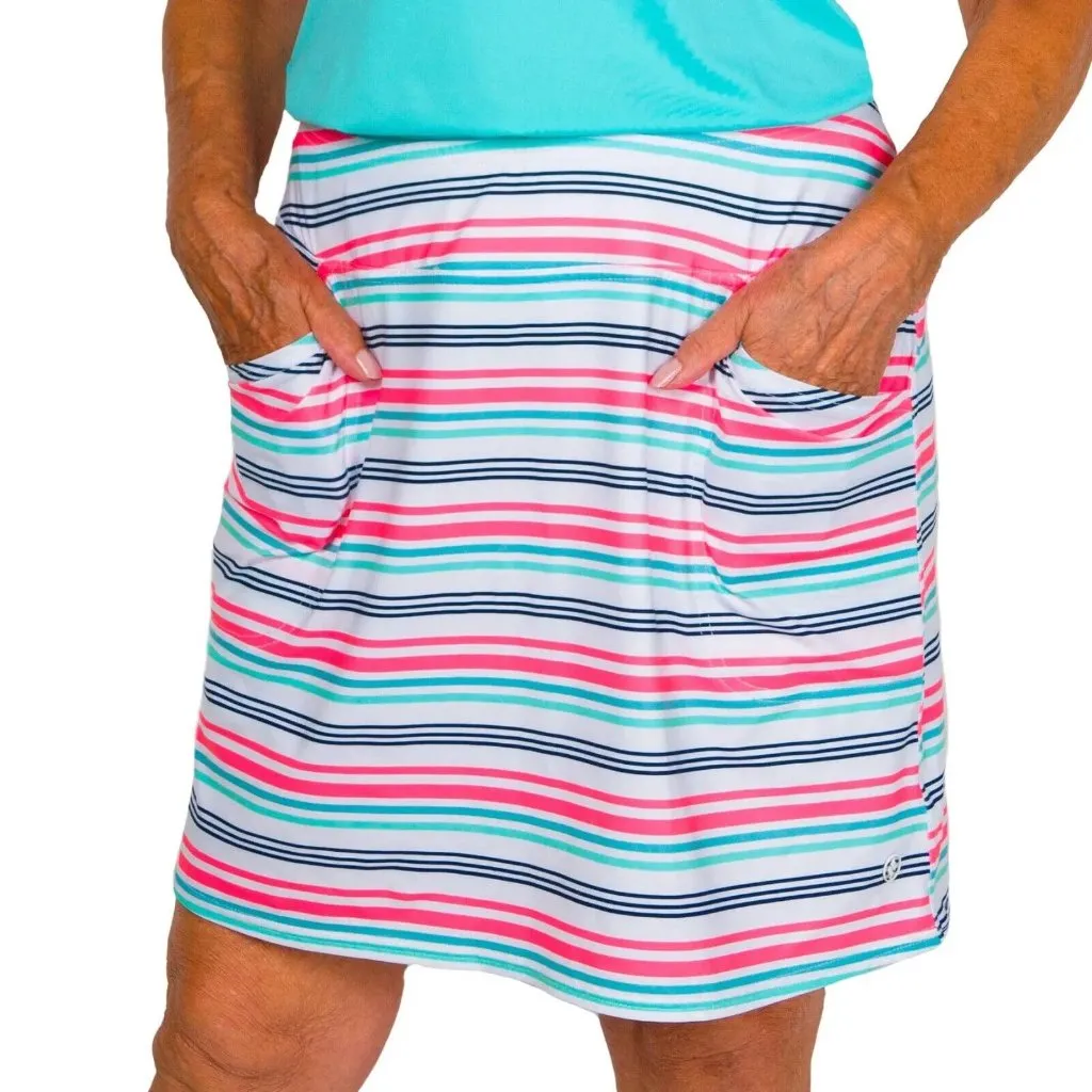 New Women's Jofit 17" Mina Skort - Multi Stripe Size XS MSP$92