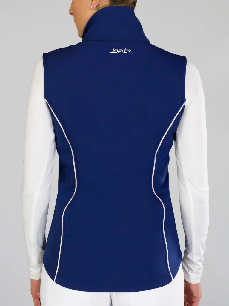 New Women's Jofit Deep Blue Piped Performance Vest Size XXL  MSP$150