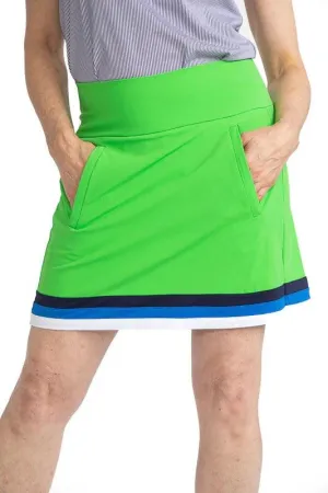 New Women's Kinona On the Fringe Golf Skort - Fairway Green Size S MSP$120